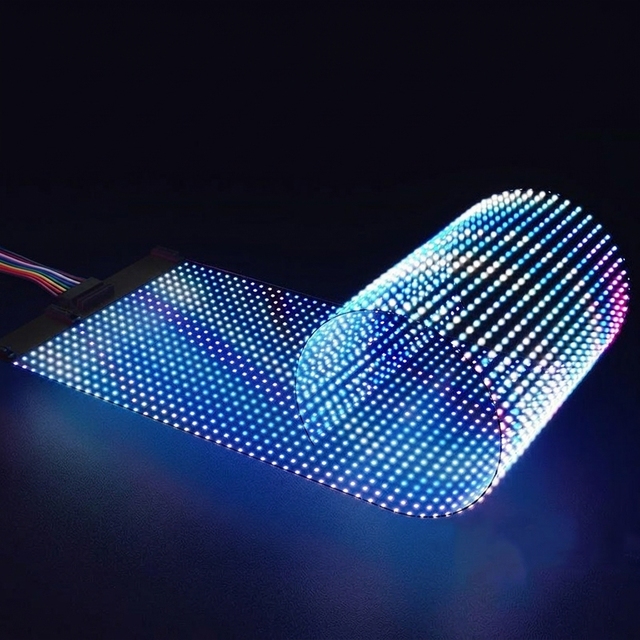 P6 Flexible LED Film Screen Bendable Transparent Smart Glass Display 1000-4000cd Remote Content Management for Offices Showrooms
