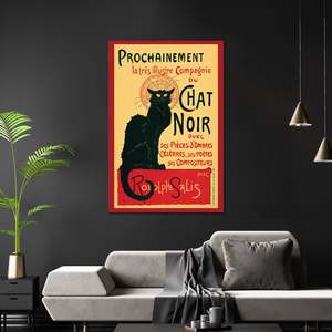 Art Deco Style the Black Cat <b>Poster</b> Made of Premium Paper for Wall Decor - Product Image 2