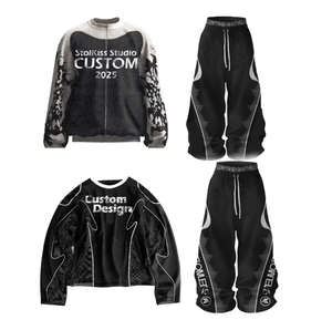 Conjunto Deportivo de Chaqueta Cortavientos y Pantalones de Satén de Nailon para Hombre, Estilo Vintage, Resistente al Viento, Ropa Deportiva Holgada, Estilo Urbano - Product Image 1