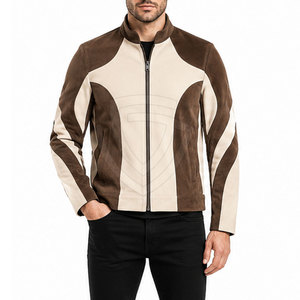 Modern <b>Suede</b> Leather <b>Jacket</b> Featuring Soft Genuine Leather Construction Classic Design Comfortable Fit And Versatile Outerwear - Product Image 3