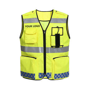 Fabrication de gilet réflecteur de sécurité haute visibilité vêtements de travail multipoches uniforme de sécurité OEM gilet haute visibilité pour chaussée - Product Image 4