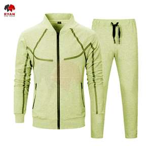 Survêtement pour homme avec impression de logo personnalisé OEM ODM, ensemble deux pièces, vêtements d'entraînement confortables - Product Image 6