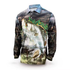 Camiseta de Pesca Polo Personalizada con Protección Solar UPF 50, Ecológica, Transpirable, de Tela Suave y Ligera para Largas Jornadas de Pesca - Product Image 3