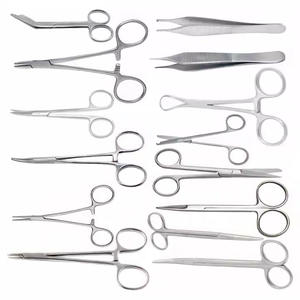 Ensemble d'instruments de chirurgie mineure avec boîte en acier inoxydable, pinces et porte-aiguilles, kit de chirurgie, 13 pièces - Product Image 6