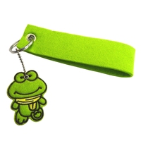 Porte-clés en tissu feutre coloré Porte-clés avec logo personnalisé