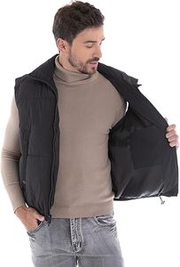 Venta Directa de Fábrica, Chaleco Acolchado Personalizado de Alta Calidad, Transpirable, con Cierre, para Hombre, Invierno, Casual, 100% Poliéster - Product Image 2