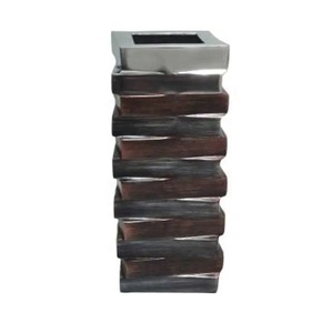best quality Aluminum Metal Flower <b>Vase</b> Manufacturer Custom Handmade square Design Aluminum Metal Flower <b>Vases</b> - Product Image 5