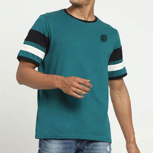 Top Tendance Hommes 100% Coton Streetwear T-Shirt Dernière Collection Impression Numérique Tissu Tricoté Teint Uni Prix Raisonnables - Product Image 1