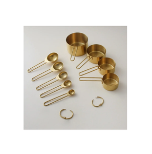 Brass <b>Measuring</b> <b>Spoon</b> Cups Food Grade Stainless Steel Copper Color Polished Tea Spices <b>Measuring</b> <b>Spoon</b> - Product Image 6