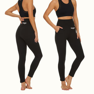 Mallas de mujer con logotipo personalizado al mejor precio para ropa deportiva y de gimnasia Servicio OEM con logotipo en la cintura - Product Image 1