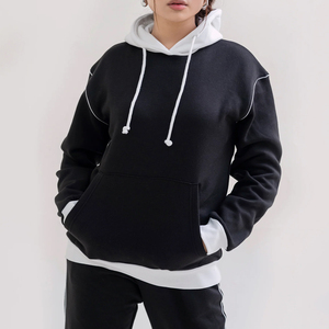 Marque privée décontracté solide 100% coton femmes hiver chaud pull survêtement haute qualité Offre Spéciale - Product Image 6