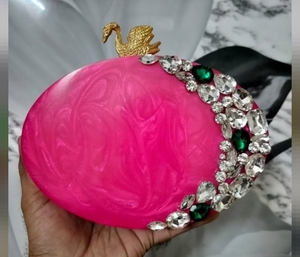 Resin <b>Box</b> Clutches <b>for</b> Women Premium Luxury Handmade Collections Women Clutch Evening Clutch <b>for</b> <b>Sale</b> BY FAIZACRAFT - Product Image 3