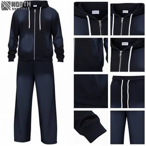 Nueva llegada de alta calidad Venta caliente algodón ácido lavado chándal hombres último estilo Casual ácido lavado chándal para hombres y mujeres - Product Image 3