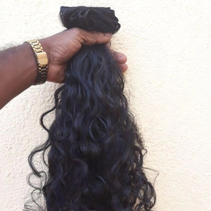 Trama de cabello Remy virgen directo de fábrica india, cabello humano teñido de estilo recto, trama de doble máquina, blanqueamiento procesado químicamente - Product Image 1