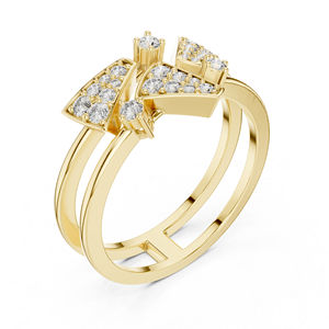 Anillo de Oro Blanco de 14K con Diamante Redondo Cultivado en Laboratorio para Mujer |   Anillo de Boda |   Diamante Cultivado Nuevo - Product Image 5