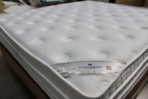 Colchón de muelles blanco de alta calidad con capa cómoda de tela suave superior acolchada para uso doméstico y hotelero - Product Image 2