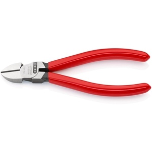 KNIPEX 140 mm <b>Polished</b> Head Side Cutters with <b>Plastic</b> Coating for Crafting - Product Image 1