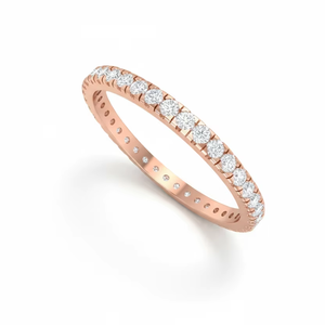 Anillo de Oro de 14K y Diamantes Naturales con Brillo Infinito para Mujer, para Bodas, Fiestas, Aniversarios, Regalos Románticos y Celebraciones - Product Image 1