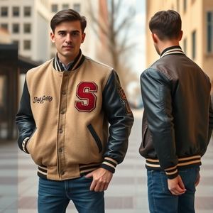 High-Quality Nylon Varsity <b>Jacket</b> Custom Windbreaker Letterman Coat Waterproof Baseball Style Outerwear Team Uniform Bulk - Product Image 2