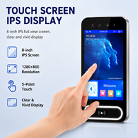 Terminal de contrôle d'accès H8 ProMax 8 pouces avec reconnaissance faciale, WiFi, TCP/IP, carte NFC, mot de passe, système d'entrée intelligent pour portes - Fabricant