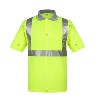 OEM vêtements de construction haute visibilité sécurité travail long polo à manches courtes résistant au feu haute visibilité polos pour hommes réfléchissants
