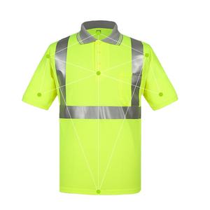 เสื้อโปโลแขนยาวของผู้ชายเสื้อทำงานโปโลแขนสั้นทนไฟมองเห็นได้ชัดเจน - Product Image 4