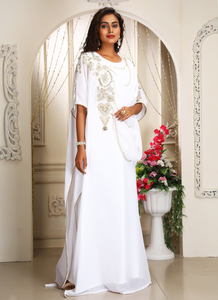 Kaftan islámico marroquí moderno para mujer Vestido de playa largo hasta el suelo con suministro ODM de manga larga transpirable - Product Image 5