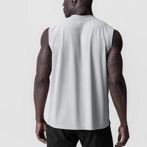 เสื้อกล้ามออกกำลังกายผู้ชายน้ำหนักเบาแห้งเร็วทำจากโพลีเอสเตอร์ผ้าสแปนเด็กซ์เทคนิคใหม่ - Product Image 6