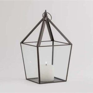 Décoratif-lanterne en métal de forme géométrique en verre clair pour la décoration lanterne décorative en métal de fer et de verre Antique Vintage - Product Image 5