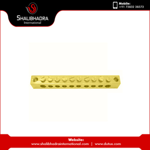 Bloque de terminales de conexión a tierra de un solo polo de latón de 10 vías de servicio pesado para paneles de potencia y aplicaciones de seguridad - Product Image 6