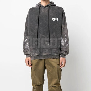 เสื้อฮู้ดดี้ผู้ชายผ้าฝ้าย 100% คุณภาพพรีเมียม ล้างสีแบบแอซิด ลายเรียบ แฟชั่นฤดูหนาว เสื้อกันหนาวมีสไตล์ ไซส์ใหญ่ ระบายอากาศได้ดี แห้งเร็ว - Product Image 5