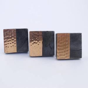 Perilla exclusiva de piedra de mármol en latón, manija de perilla de gabinete de puerta metálica y mármol de lujo de alta calidad, hecha en India por lametierartz - Product Image 6