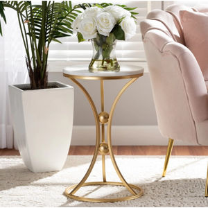 Mesa auxiliar de metal de alambre de acero de color dorado al por mayor, diseño moderno, decoración del hogar, estilista recién llegado, uso en el salón - Product Image 4