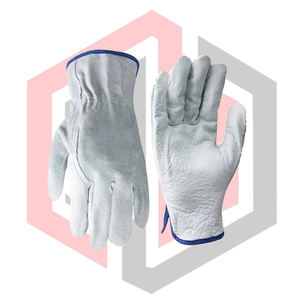 Premium Quality Cowhide Leather Driver <b>Gloves</b> Men Classic Design <b>Silicone</b>-Free Powder-Free Tear-Resistant Safety <b>Gloves</b> - Product Image 4