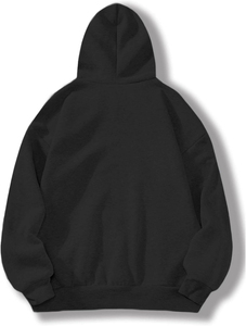 เสื้อสวมหัวแขนยาวโอเวอร์ไซส์ใส่ได้ทั้งชายและหญิงเสื้อมีฮู้ดกราฟิกดวงอาทิตย์ดวงจันทร์กระเป๋าฤดูหนาวผ้าฝ้ายโพลีเอสเตอร์ปักที่นูรัค - Product Image 2