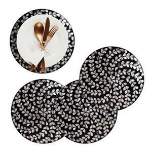 Magnifique napperon en nacre fabriqué à la main vadrouille incrustation plaque de chargeur pour Table à manger exquis napperon Capiz pour Restaurant - Product Image 6