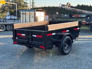 Remorque à benne basculante double A 5X8 à essieu simple de haute qualité, en bon état de fonctionnement, à vendre près de chez moi - Product Image 5