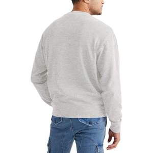 เสื้อสเวตเตอร์คอกลมแขนยาวสำหรับทุกเพศฤดูใบไม้ร่วงฤดูหนาวผ้าฝ้าย100% ระบายอากาศปรับแต่งโลโก้ - Product Image 3