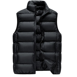 Gilet à bulles brillant sans manches Veste doudoune imperméable d'hiver pour homme Gilet moulant respirant et léger OEM avec logo personnalisé - Product Image 6