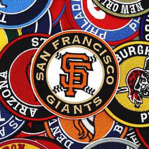 Parche Bordado con Logotipo de Equipo de la Major League Baseball, Diseño Circular para Usar en Camisetas o Gorras - Product Image 5