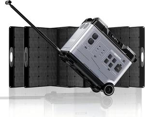 สถานีไฟฟ้าพกพาแท้ 5120Wh แบตเตอรี่สำหรับแผงโซลาร์เซลล์แบบพกพา - Product Image 1