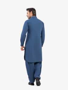 Salwar Kameez pakistanais de qualité supérieure pour hommes, coupe classique, tenue traditionnelle musulmane élégante pour l'Aïd, les mariages, la prière, le travail de bureau - Product Image 5