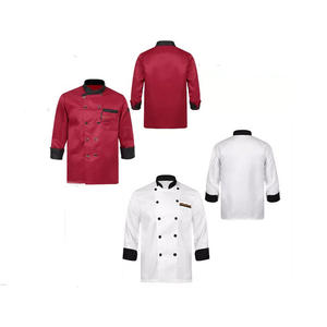 Prix de gros Nouvelle Arrivée Impression Personnalisée 100% Coton Matériel Restaurant et Bar Uniformes Chef Manteau - Product Image 5