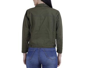 แจ็กเก็ตผ้ายีนส์พิมพ์ลายดิจิตอลของผู้หญิงเสื้อแจ็กเก็ตผ้าระบายอากาศได้ดีดีไซน์ใหม่ - Product Image 2