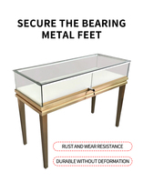 Vitrine de présentation de bijoux et de montres en verre sur mesure pour magasin de détail et boutique