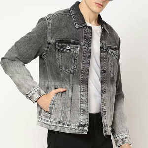 Chaqueta Vaquera Informal Vintage Personalizada para Hombre |   Botón de Algodón 100% con Estampado Patchwork, Venta al por Mayor de Fábrica - Product Image 2