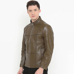 Chaqueta de Cuero para Hombre del Mejor Fabricante, Lona de Alta Calidad, Nueva Edición, Servicio OEM Personalizado, Variedad de Estilos, Colocación de Logotipo Frontal - Product Image 3