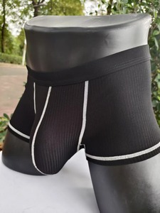 Ropa interior de hombre de diseño personalizado de bolsa grande, ropa interior fina de cuatro esquinas transpirable absorbente de sudor para hombre - Product Image 3