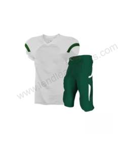 Meilleur prix 2025 – Ensemble uniforme de football américain pour adulte avec manches courtes, respirant, 100 % polyester, uniformes d'équipe personnalisables - Product Image 2