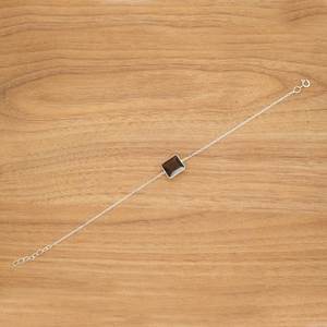 Handmade <b>925</b> <b>Sterling</b> <b>Silver</b> <b>Bracelet</b> Natural Smoky Quartz Brown Gemstone Fashionable <b>Silver</b> Jewelry Bangle Gift - Product Image 1
